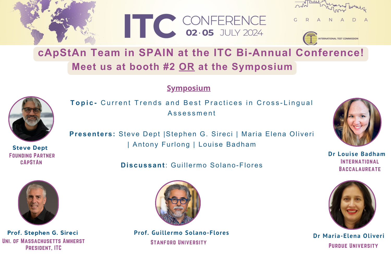 cApStAn at International Test Commission (ITC) Conference 2024, Granada, Spain, July, 2024