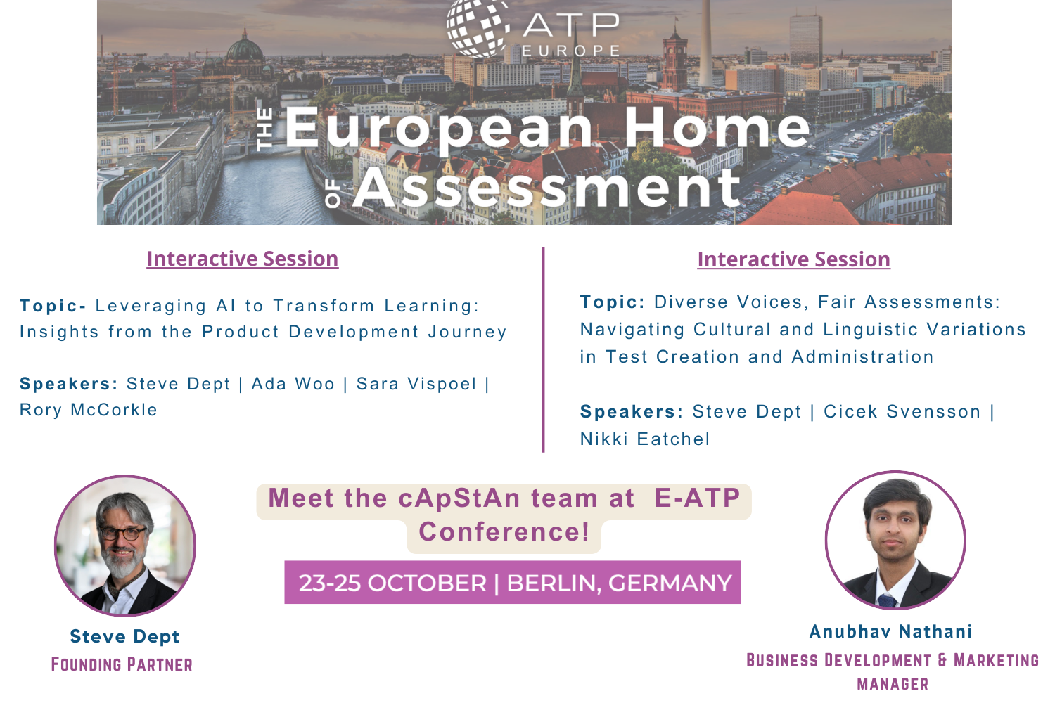 cApStAn at EATP Conference, Berlin, Germany